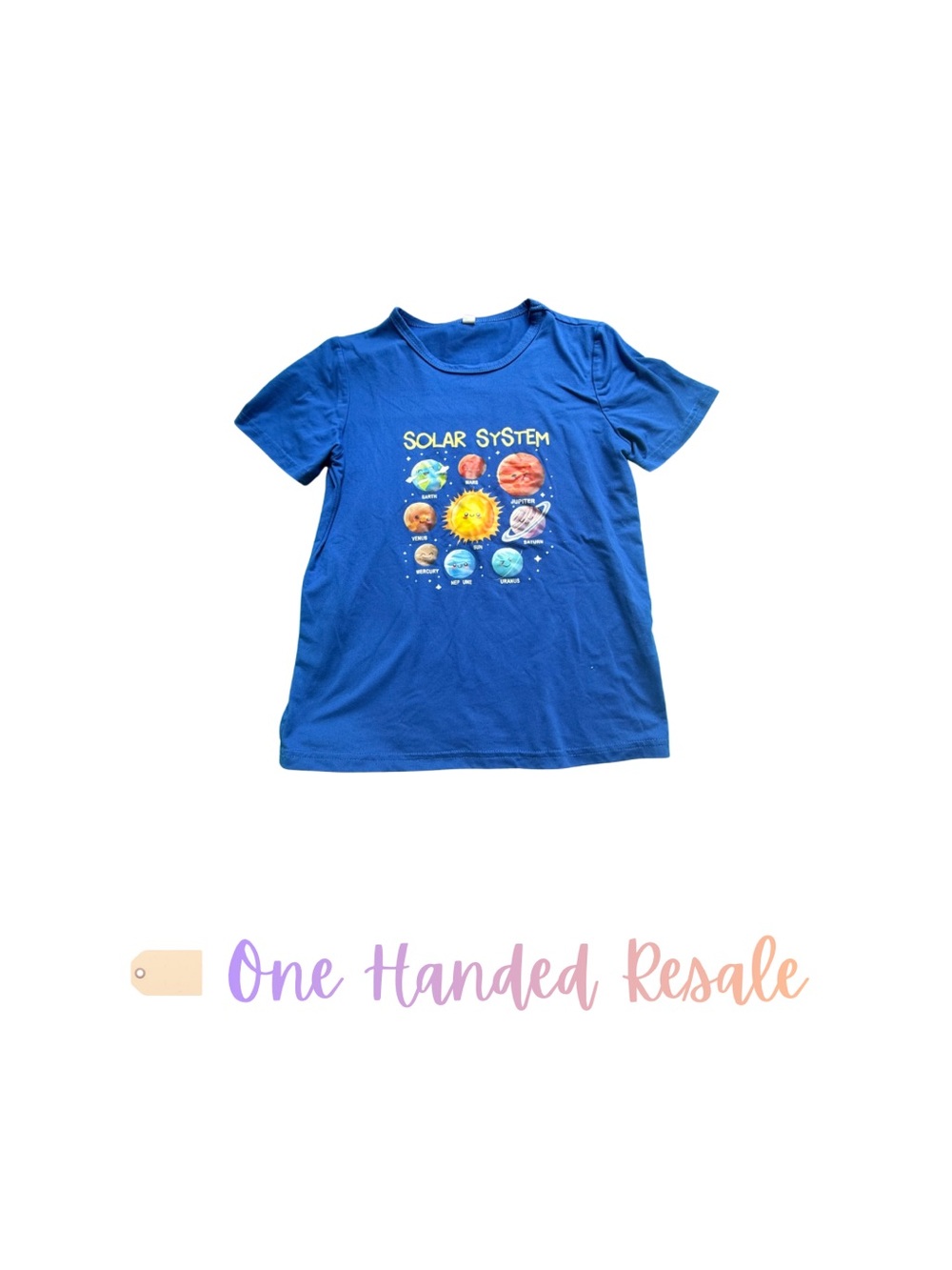 🪐 Kids Solar System Planets Space Graphic Tee STEM Astronomy 9-10Y